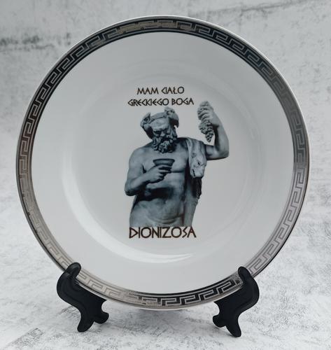 Last Minute - Talerz porcelanowy Sarnodzieło 19 cm MAM CIAŁO GRECKIEGO BOGA DIONIZOSA