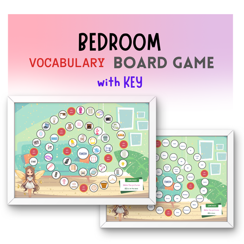 Bedroom vocabulary Board Game