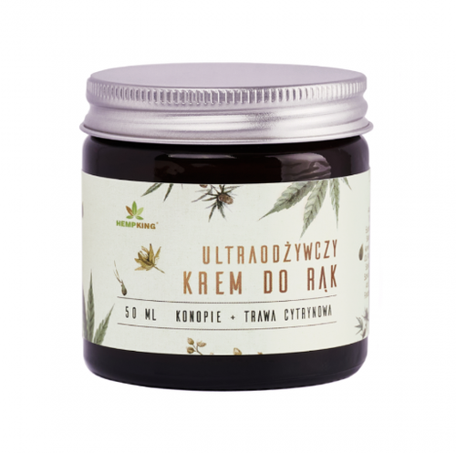 Krem do rąk KONOPIE & TRAWA CYTRYNOWA 50ml Hempking