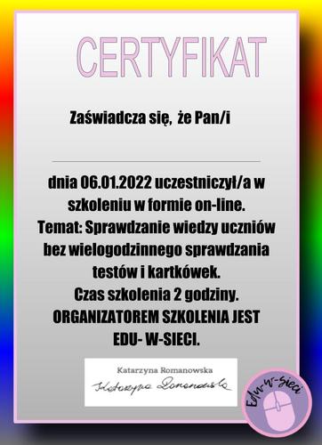 Certyfikat