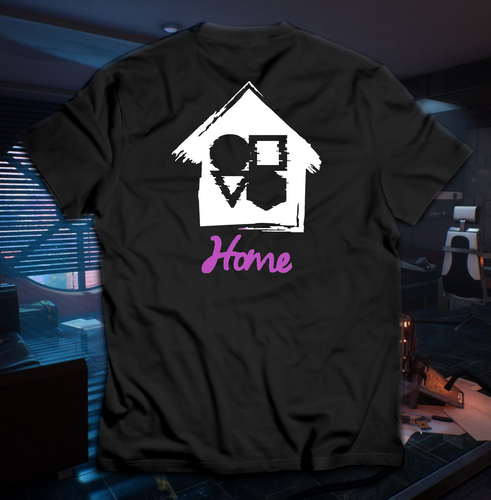 Koszulka "Home Chill" Czarna L