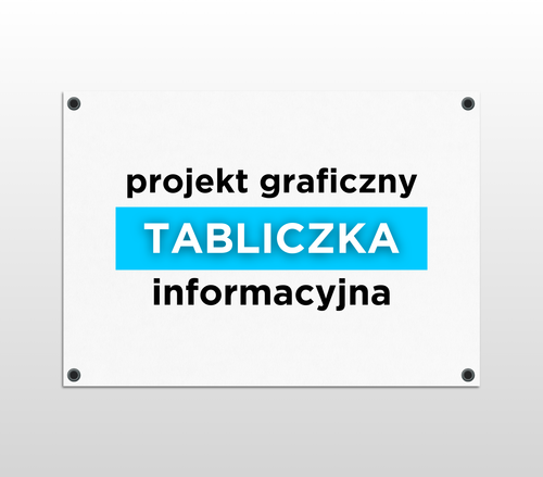 Projekt graficzny - tabliczka