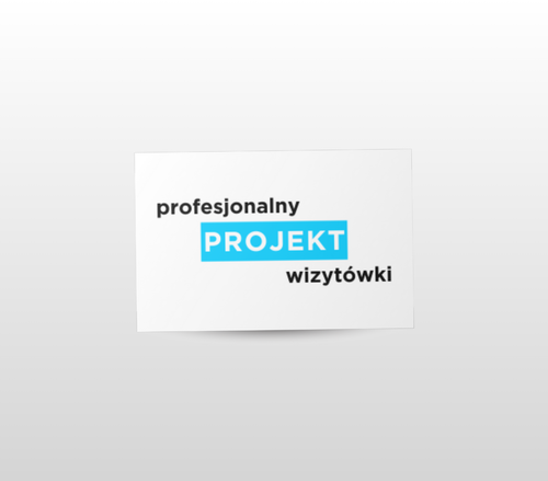 Wizytówka jednostronna - projekt graficzny