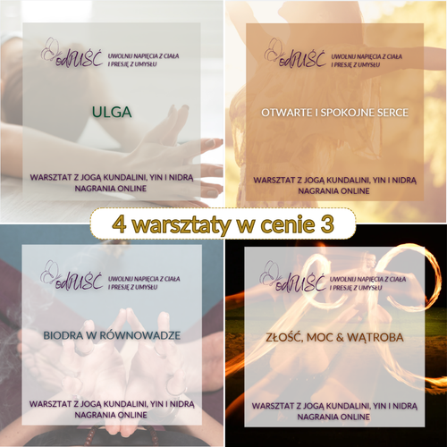 🦋odPUŚĆ - 4 warsztaty w cenie 3