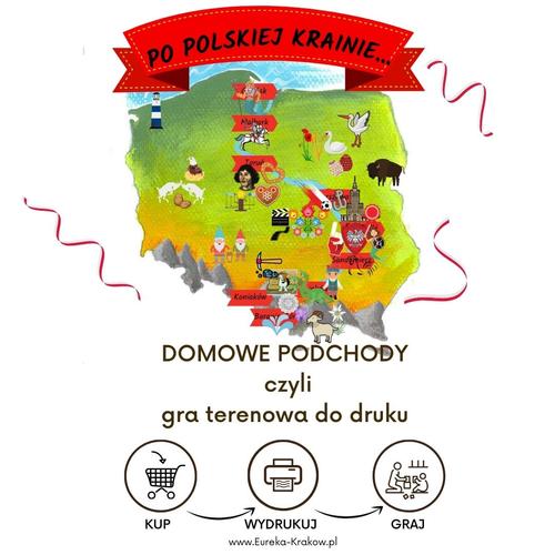 Po polskiej krainie -domowe podchody czyli gra terenowa do druku