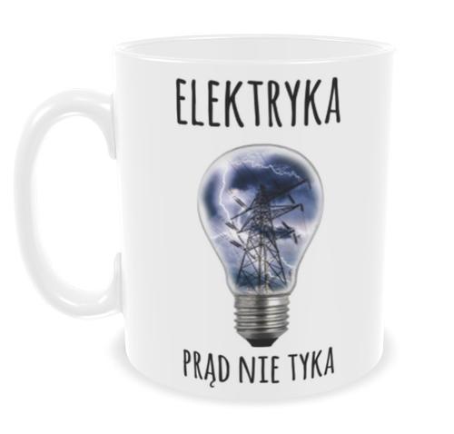 Kubek ceramiczny Garage Print 330 ml Elektryka prąd nie tyka