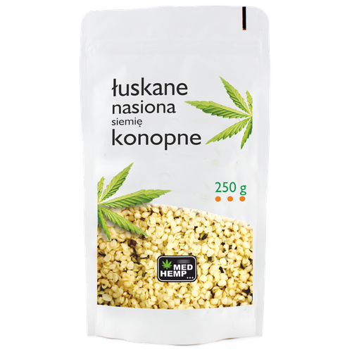 Nasiona konopi łuskane - siemię konopne 250 g Hemp Center