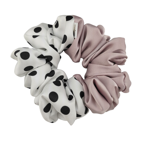 Scrunchie Ash Rose & Polka Dots Mega