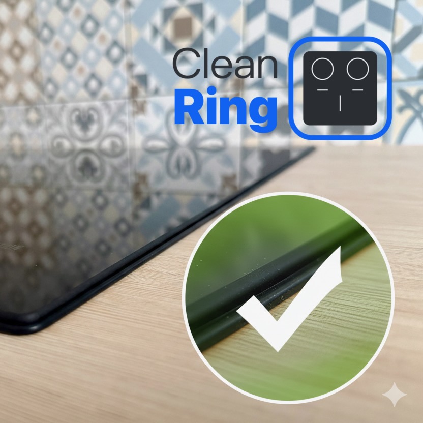 CleanRing silikonowa uszczelka do płyty indukcyjnej roz XL